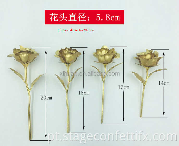 2021 Amazon Hot Sale 24K Gold Bated Rose Eternal Roses Beautiful 24k Gold Gold Gold Reservous Rose Flower